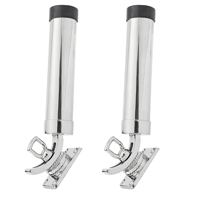 2X Boat 316 Stainless Steel Fishing Rod Holder Deck Mount Adjustable Yacht Rod Pod Boat Accessories Marine