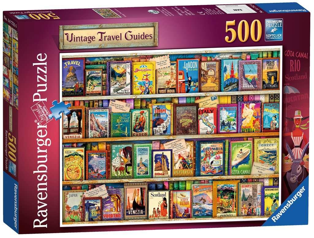 Ravensburger 14752 Vintage Travel Guides 500 pieces