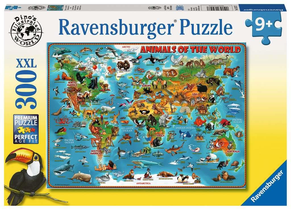Ravensburger 13257 Animals of the World 300 Piece Jigsaw Puzzle
