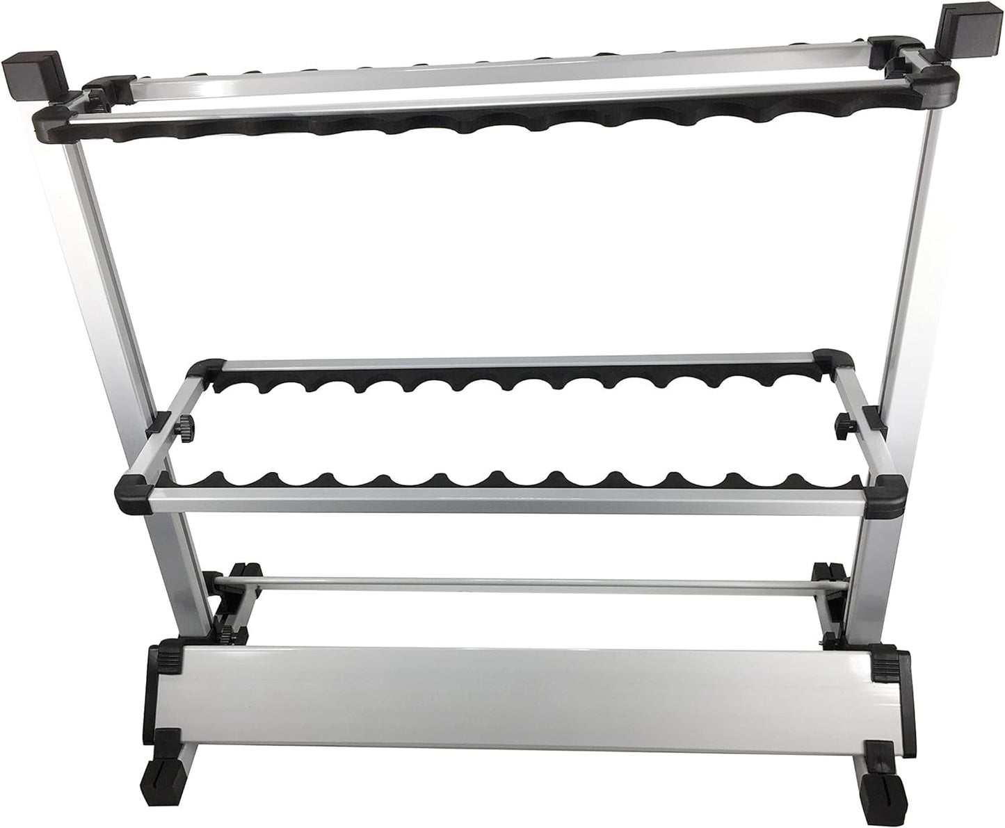 Aluminum Alloy Fishing Rod Vertical Portable Holder 24 Rack Boat Garage Home