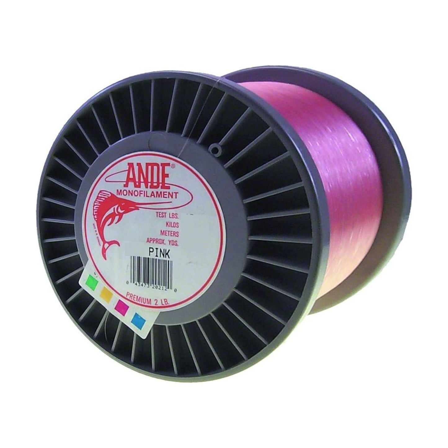Ande A2-30P Premium Monofilament Fishing Line 2Lb Spool 30 lb 3200 Yards Pink