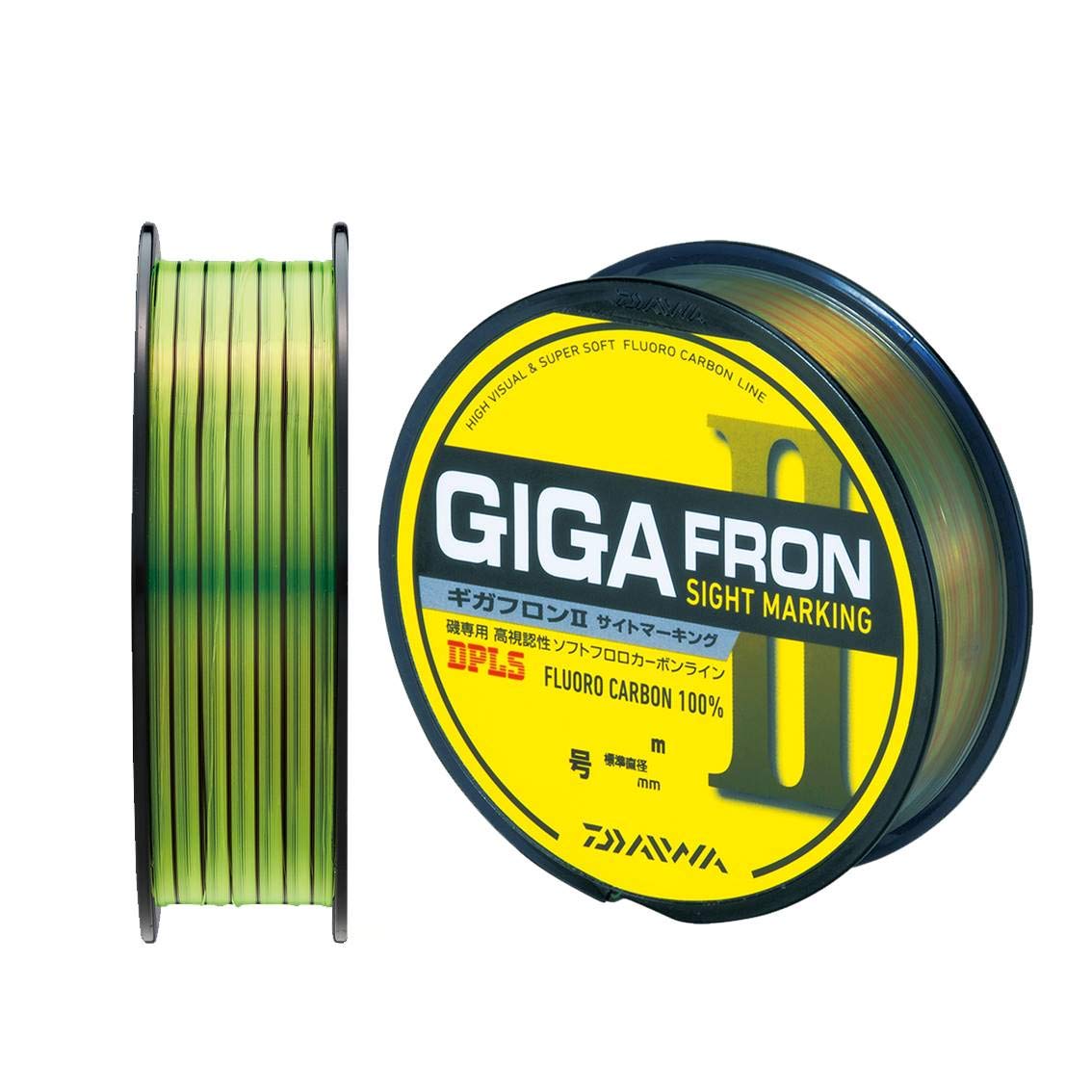 Daiwa Fluorocarbon Line GIGA FRON II 150m #1.85 Flash Yellow FishingLine 857598