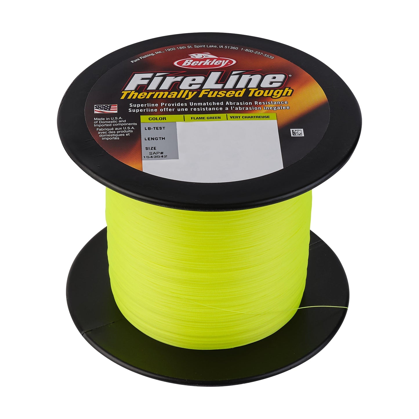 Berkley FireLine? Superline, Flame Green, 14lb | 6.3kg Fishing Line