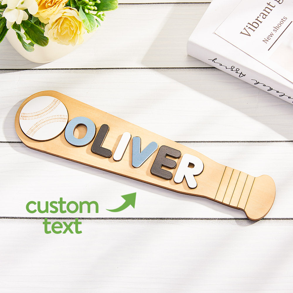 Custom Engraved Puzzle Baseball Toy Educational Gifts