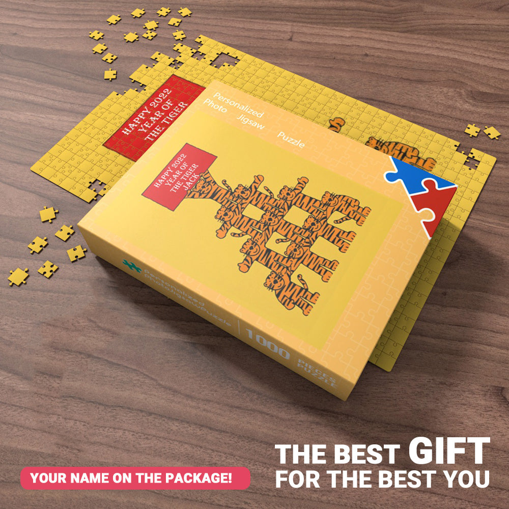 Custom Name Puzzle Happy 2022 Year of the Tiger Puzzle