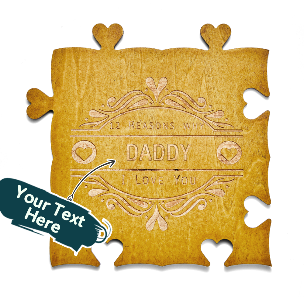 Custom Engraved Jigsaw Puzzles Reasons why I love you Thanksgiving Gift Anniversary Gift