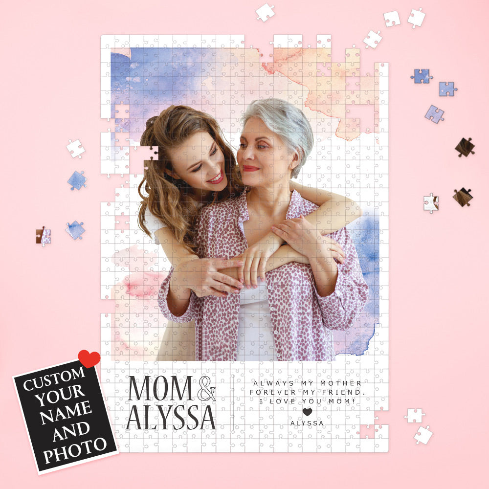 Personalized Puzzle Custom Portrait Puzzle Mother's Day Gift