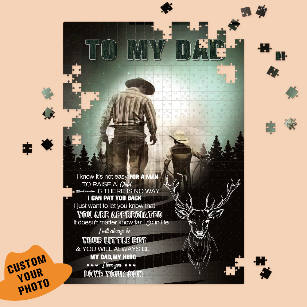 Personalized Jigsaw Puzzle Custom Puzzle Photo Puzzle Father's Day Gift