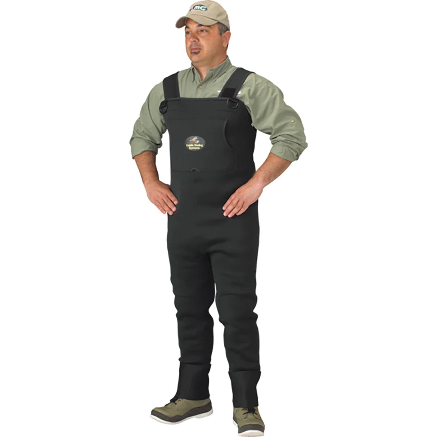 Caddis Mens Regular Beige/Khaki Breathable 600 Gram Thinsulate Bootfoot Waders