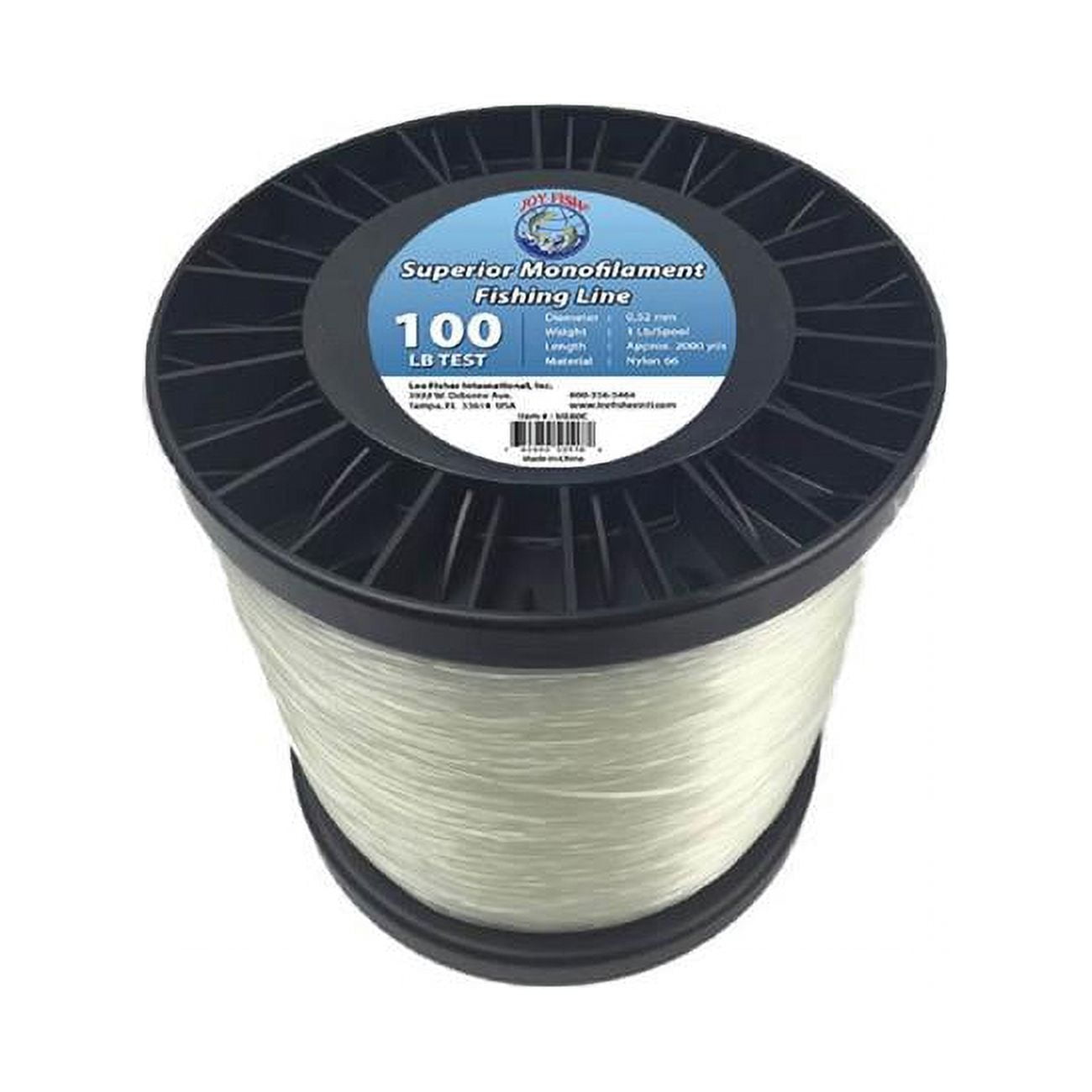 Lee Fisher 5001245 5 lbs Joy Fish Spool Monofilament Fishing Line 100 lbs Clear