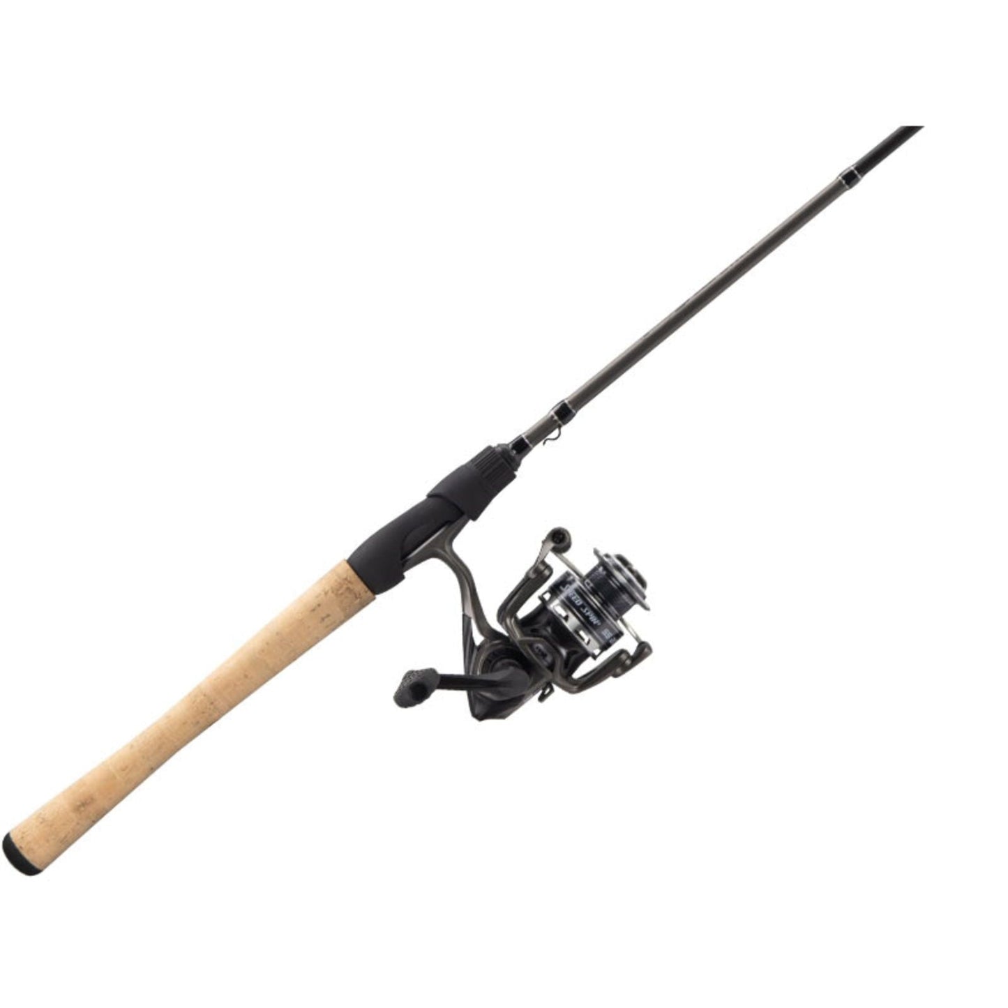 Lew's Speed Spin High Speed Spinning Reel and Fishing Rod Combo, 6-Foot 6-Inch Rod, Size 30 Reel, Black