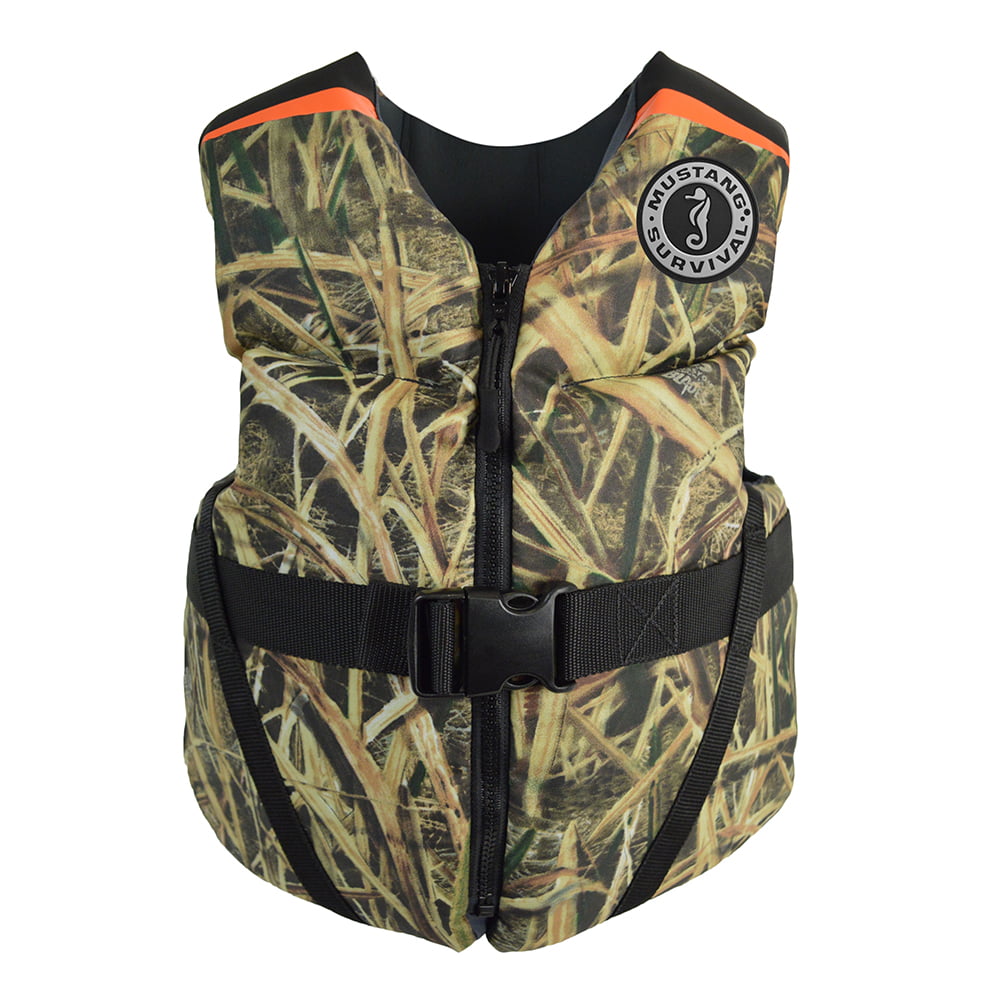 MUSTANG REV YOUTH FOAM VEST MOSSY OAK SHADOW GRASS BLADES