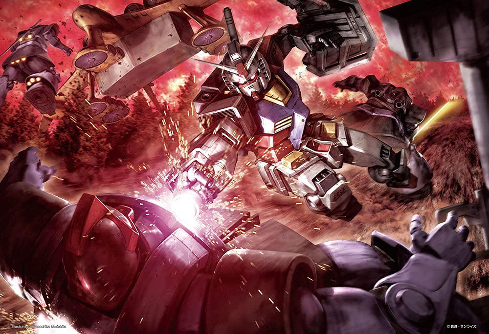 BEVERLY M81-732 Jigsaw Puzzle Gundam Battle With The Black Tri-Stars 1000 S-Pieces