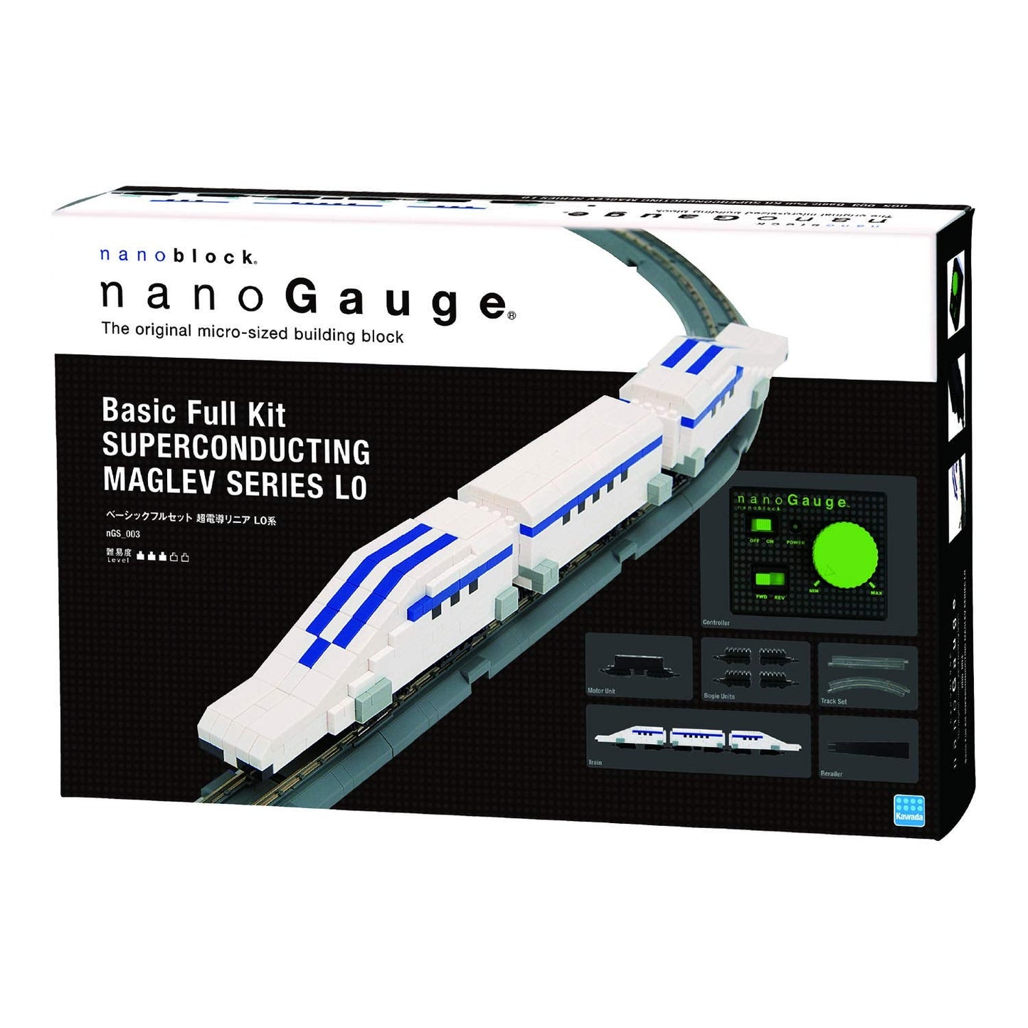 KAWADA Ngs-003 Nanoblock Nanogauge Superconducting Maglev Type L0 Basic Full Set