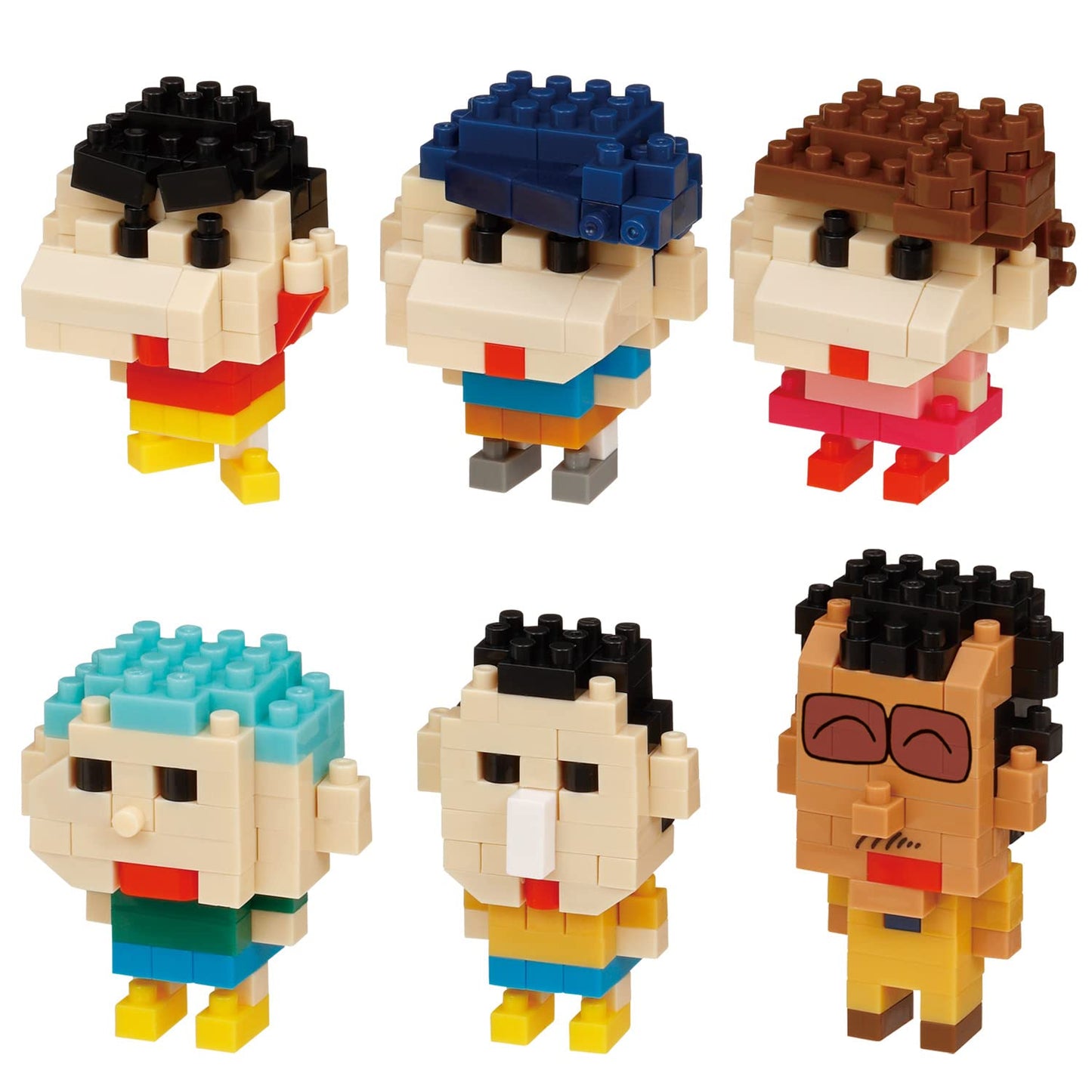 Nanoblock Mini Nano Crayon Shin-Chan Vol.3 (Box) Nbmc_35S 1Box = 6 Pieces, 6 Types In Total