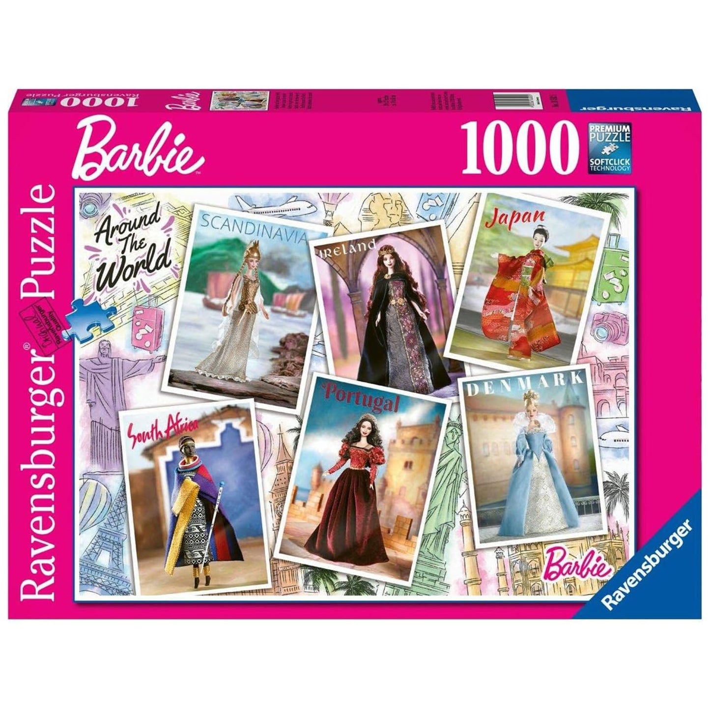 Ravensburger Barbie Around The World 1000 Piece Jigsaw Puzzle