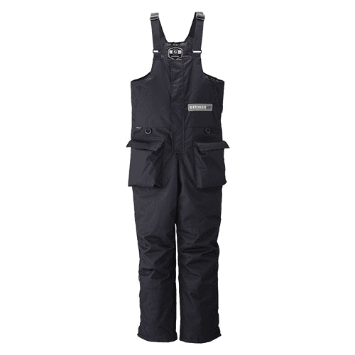 STRIKER ICE Adult Male Trekker Ice Fishing Bibs, Color: Black, Size: L, Width: Medium (213004)