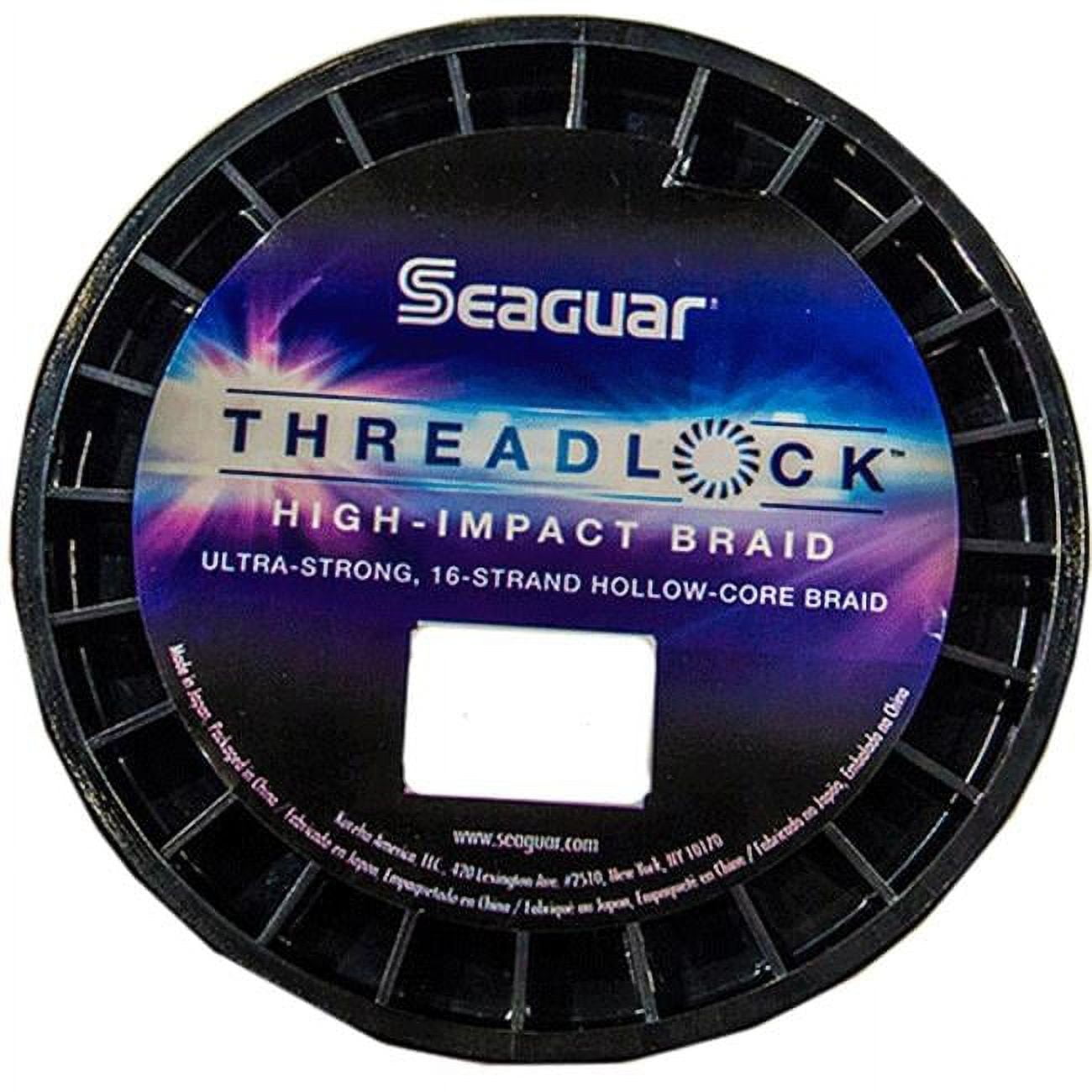 Seaguar Threadlock Fishing Line, 16 Strand Hollow Core Braid, High Visibility White, 60lbs, 600yds Break Strength/Length - 60S16W600