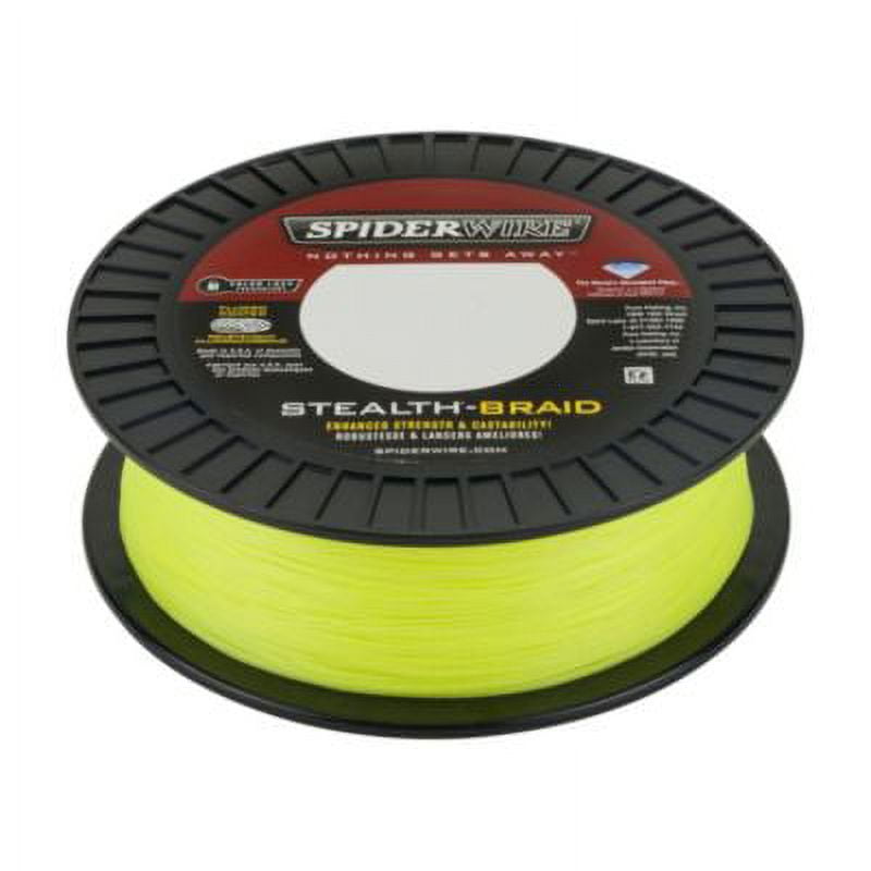 SpiderWire Stealth? Superline, Hi-Vis Yellow, 65lb | 29.4kg Fishing Line