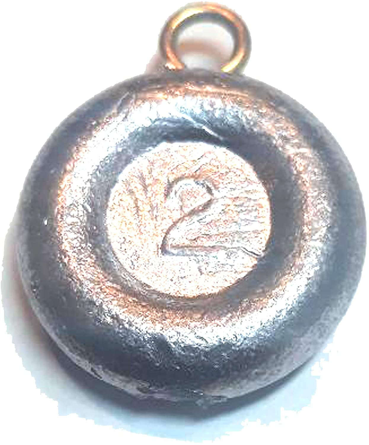 Stellar 2 Ounce Coin Sinker (50 Pack) Fishing Weights, Fishing Sinkers for Saltwater Freshwater Fishing Gear Tackle