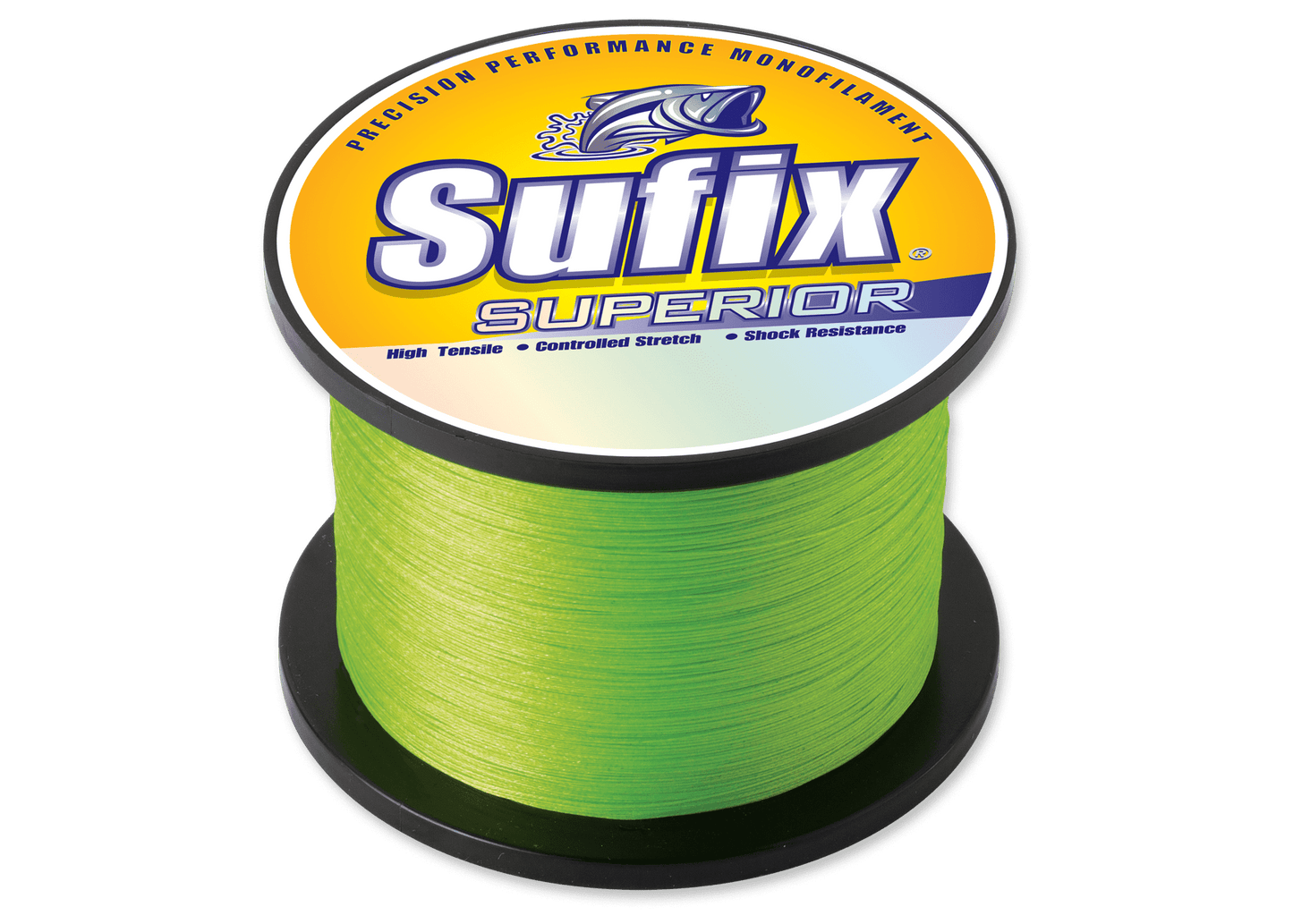 Sufix 650-130 Superior Monofilament Line 30 lb 7895 Yards Hi-Vis Yellow