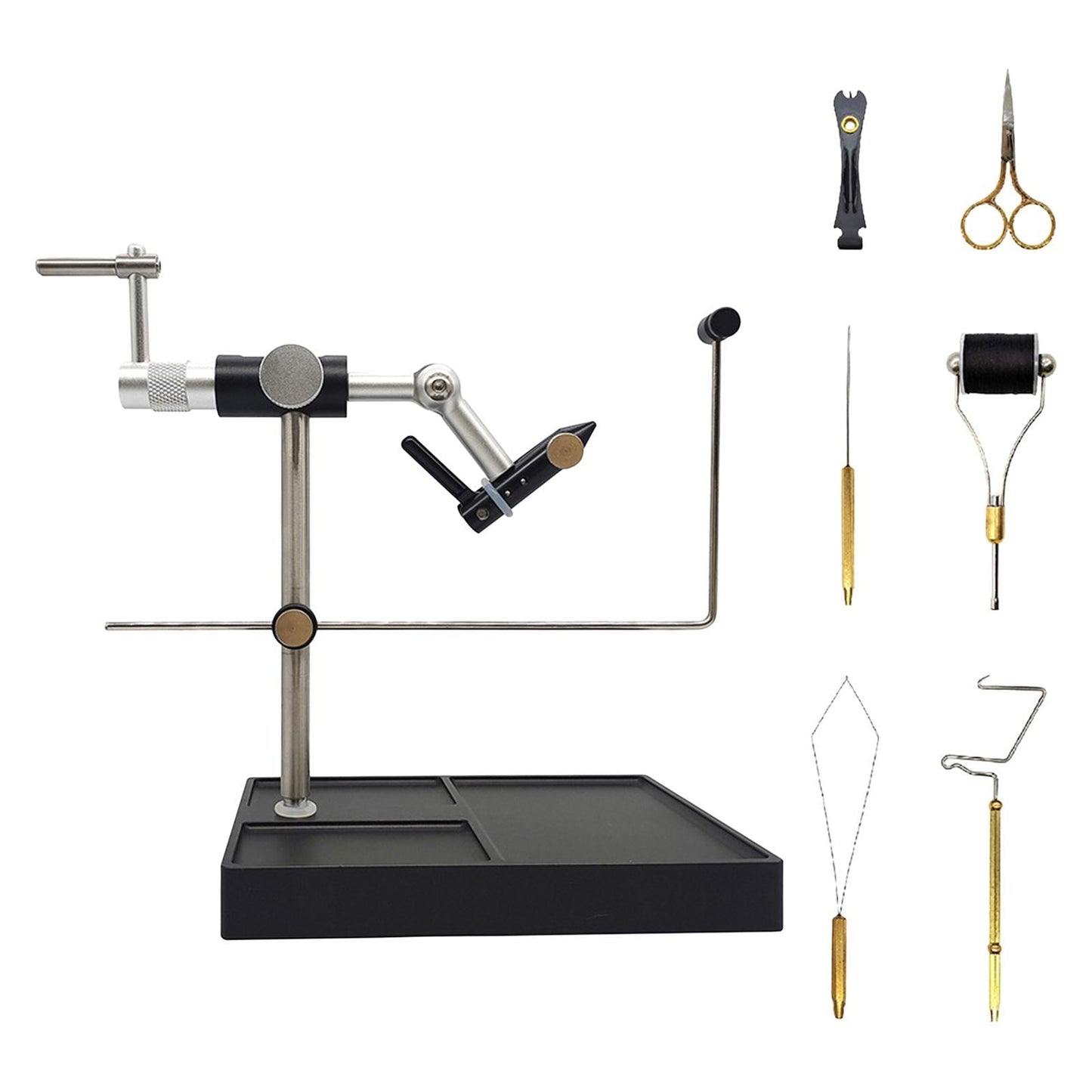 SunniMix Fly Tying Set Fishing Flies Tieing Tools for Beginner Fly Fishing Tying Flies