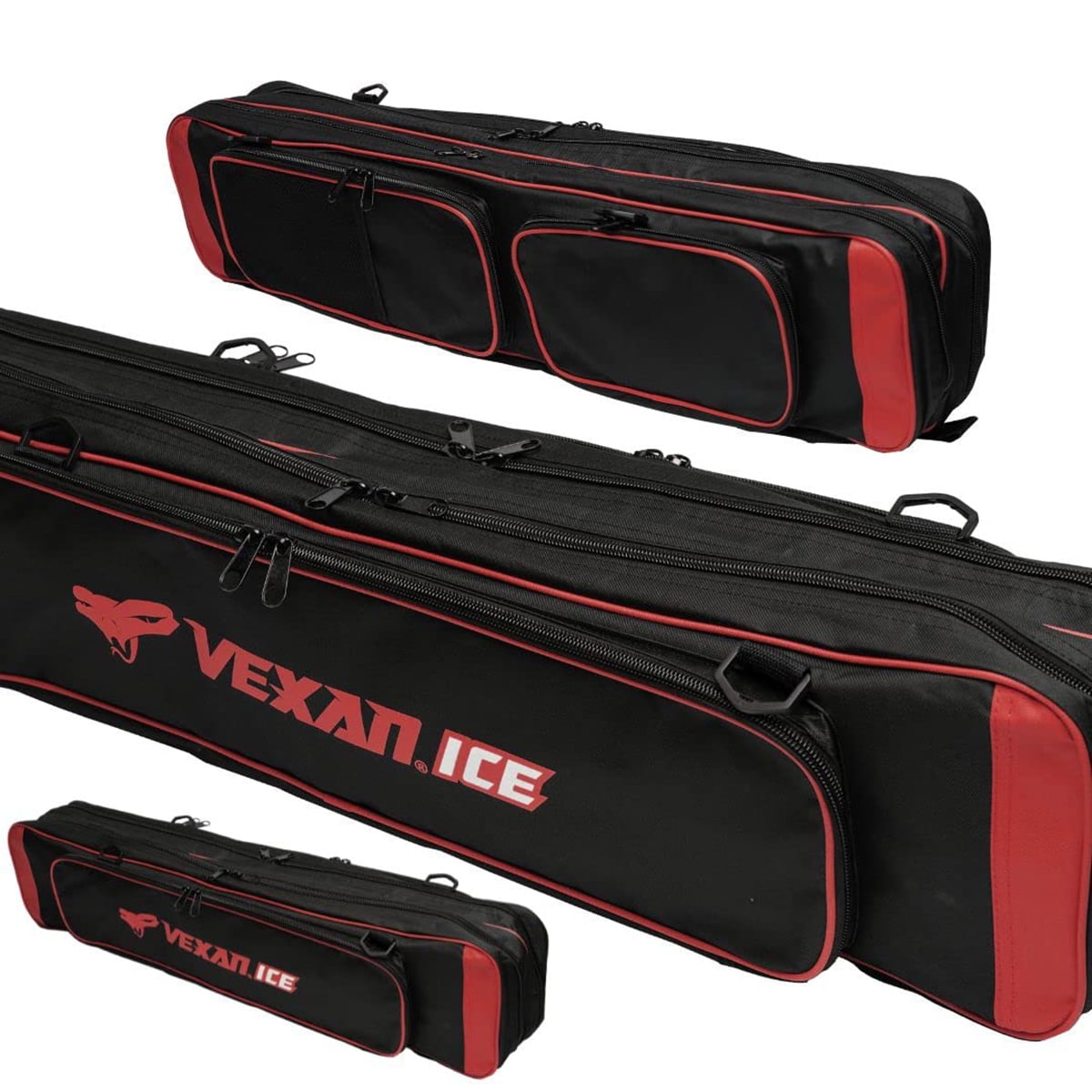 Vexan Ice Fishing Rod & Tackle Bag 36' (Red)