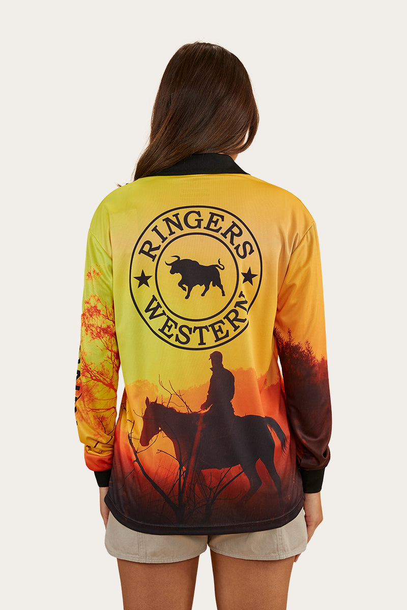Long Days Unisex Fishing Jersey - Yellow