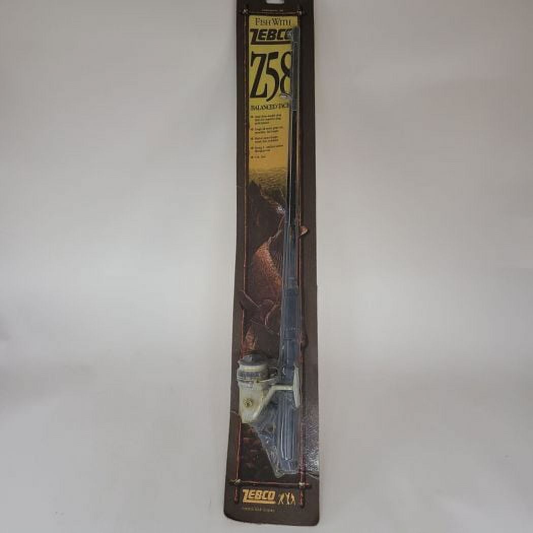 Zebco Z58 Balanced Tackle 5 Ft. Fiberglass 6 Lb. Line Fishing Rod & Reel Set