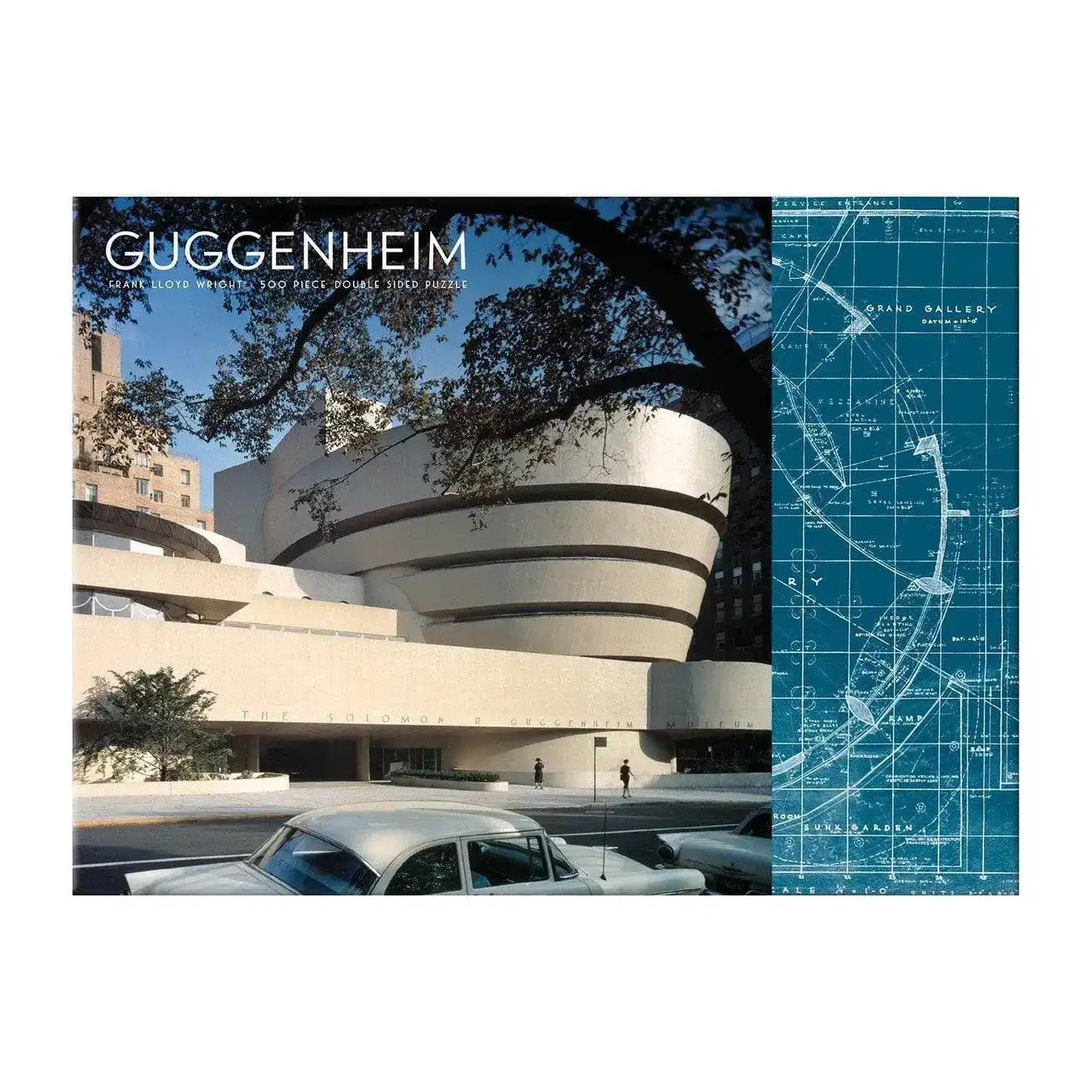 Frank Lloyd Wright Guggenheim Double-Sided 500 Piece Jigsaw Puzzle