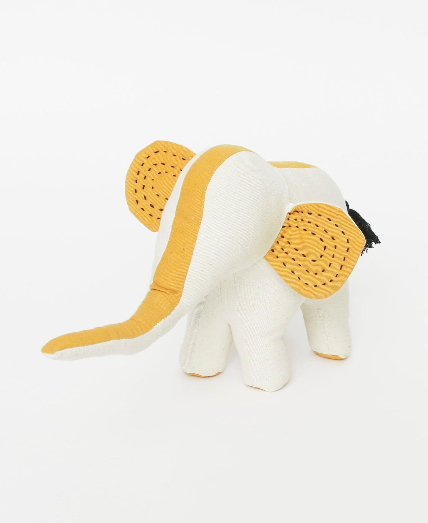 Kantha Stuffed Elephant Toys Anchal Ivory