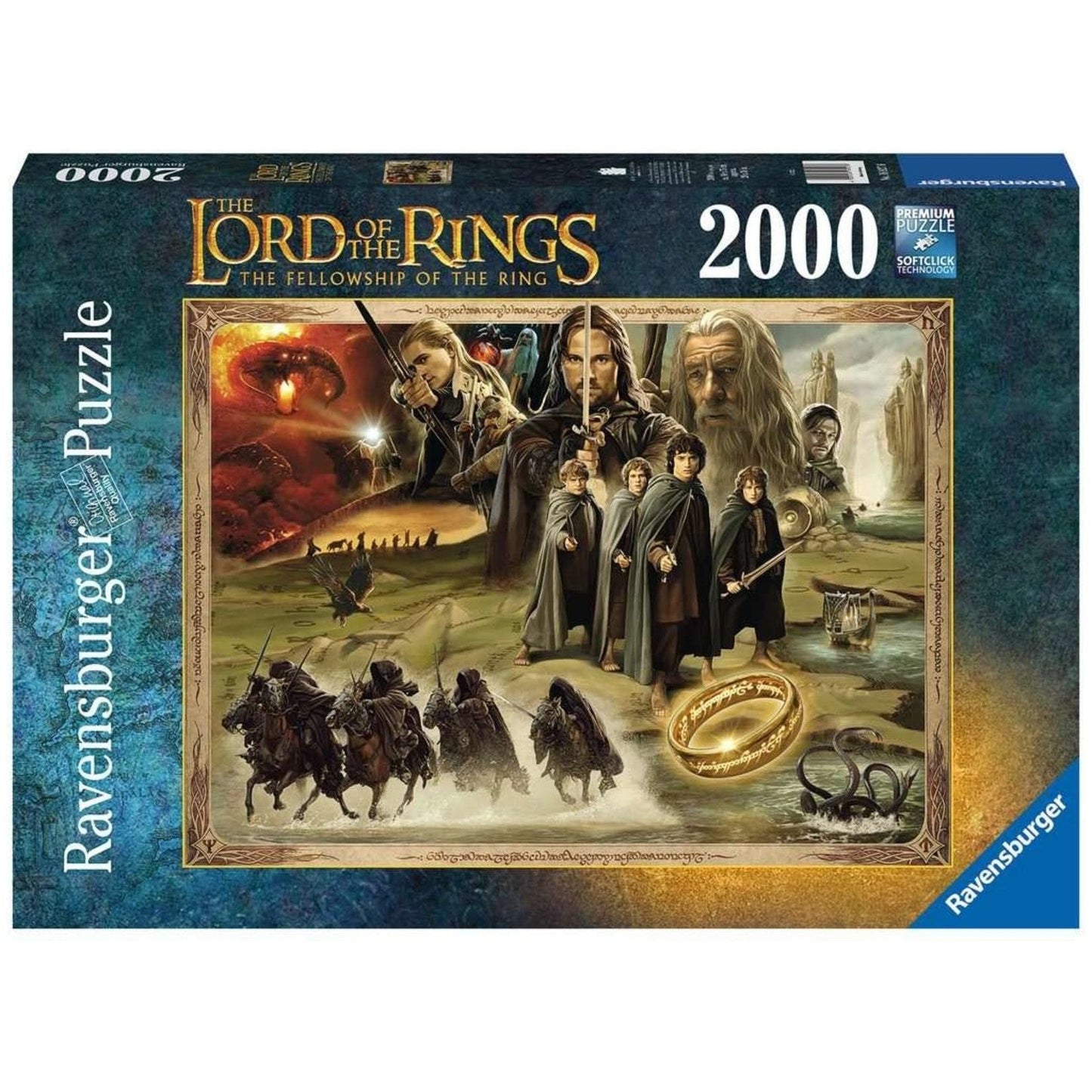 Ravensburger 2000 Piece Puzzle Lord of the Rings: The Fellowship of the Ring