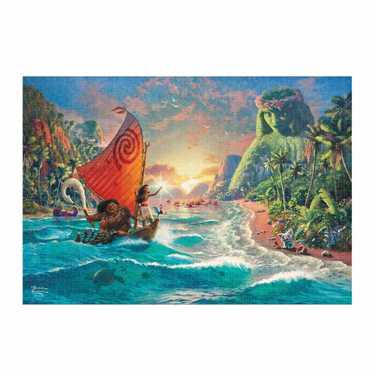Tenyo 1000 Piece Jigsaw Puzzle Disney Moana Stained Art Japan (51.2X73.7Cm)