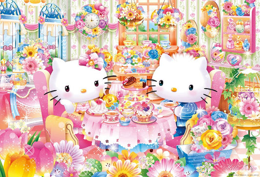 BEVERLY Jigsaw Puzzle 31-482 Hello Kitty Afternoon Tea Flower House 1000 Pieces