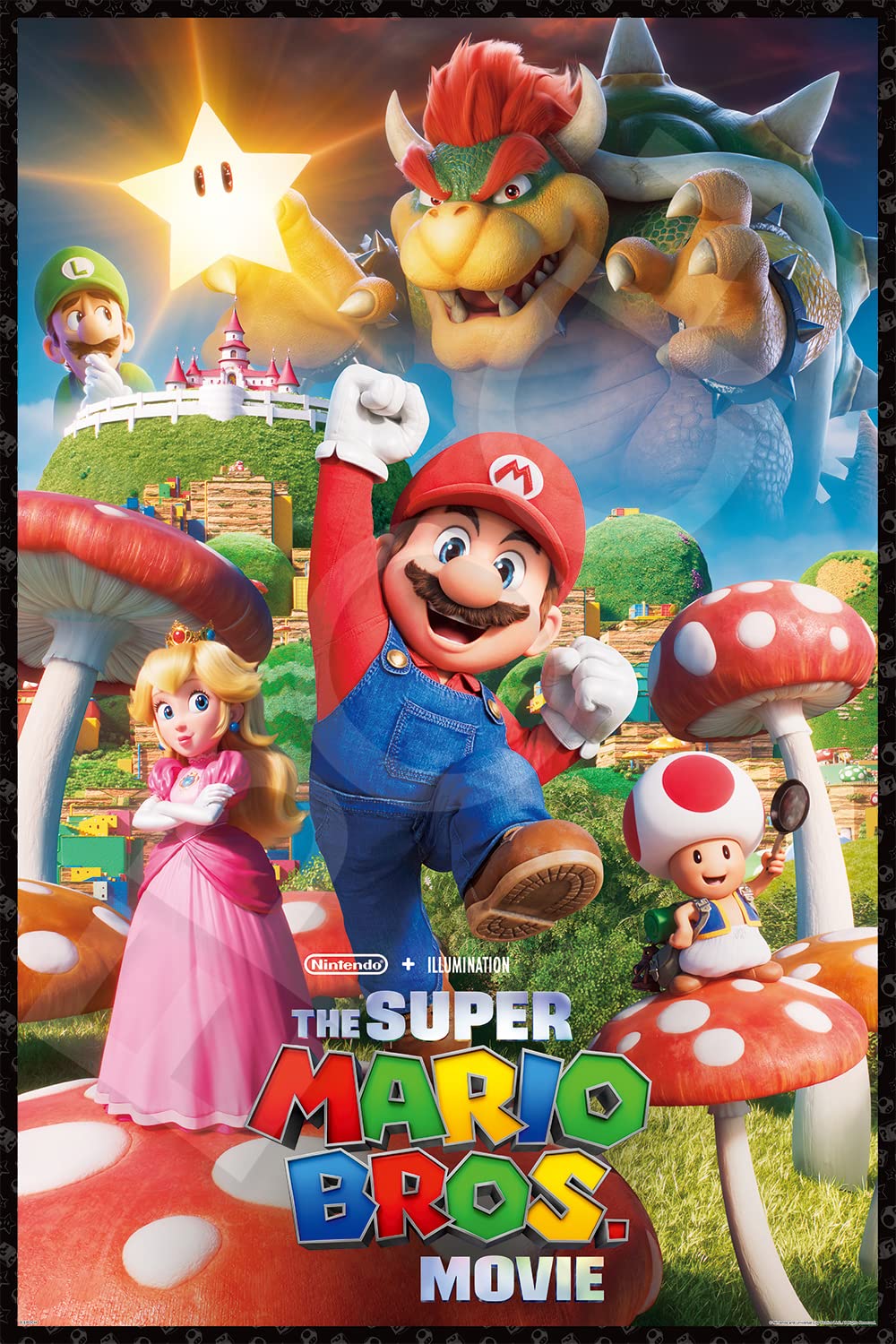 1000 Piece Epoch Super Mario Mushroom Kingdom Jigsaw Puzzle (50x75cm)