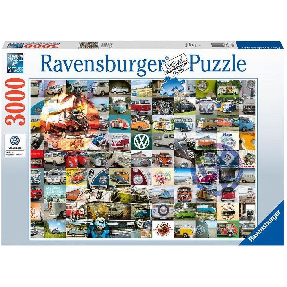 Ravensburger 3000 Piece Puzzle 99 VW Campervan Moments