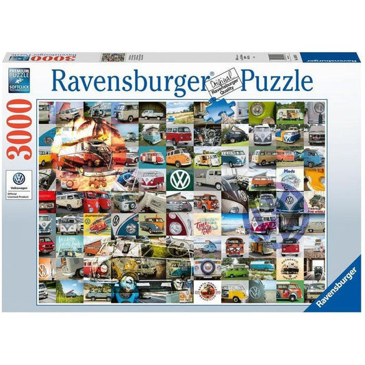 Ravensburger 3000 Piece Puzzle 99 VW Campervan Moments