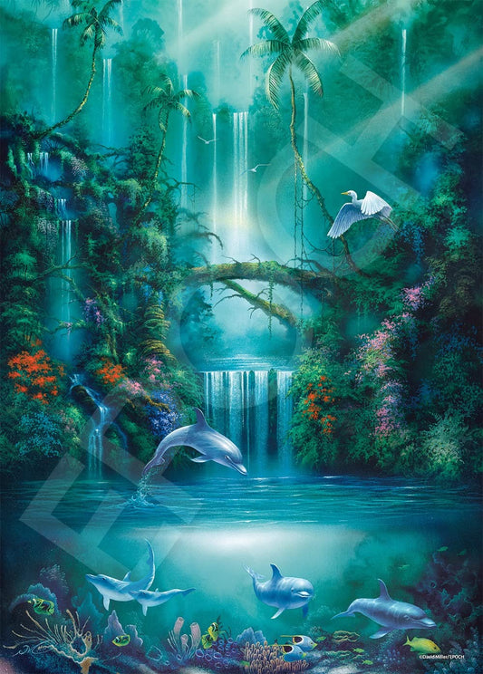 EPOCH 54-716 Jigsaw Puzzle Enchanted Pool David Miller Glow In The Dark 2000 S-Pieces