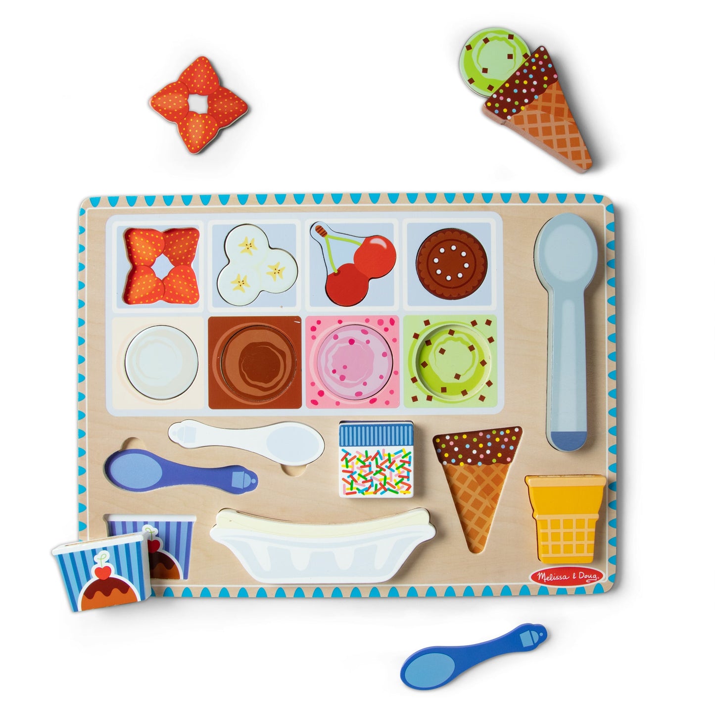 Melissa & Doug Magnetic Puzzle and Play | Ice Cream