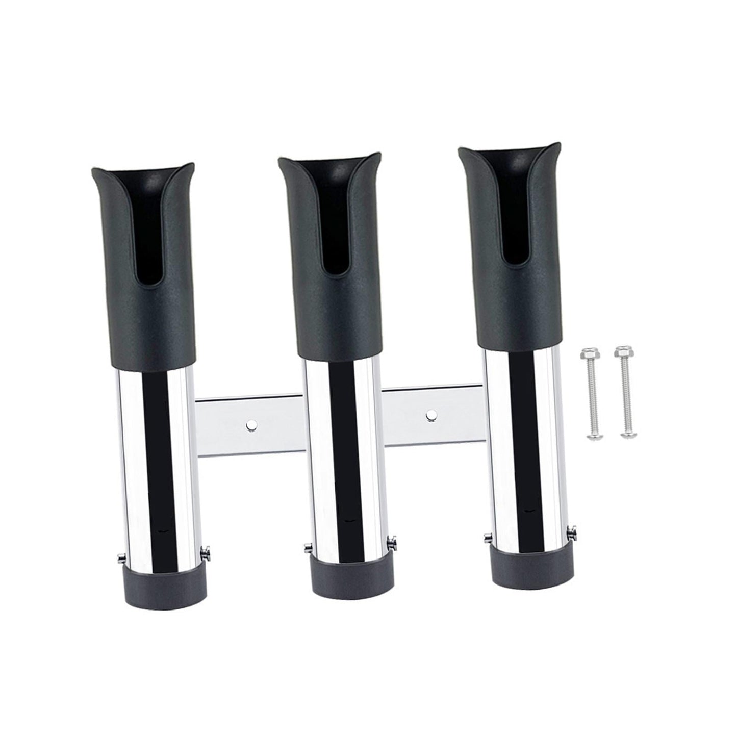 3 Line Fishing Rod Holder Pole Rest Fishing Pole Rack for Marine Canoe Truck Black