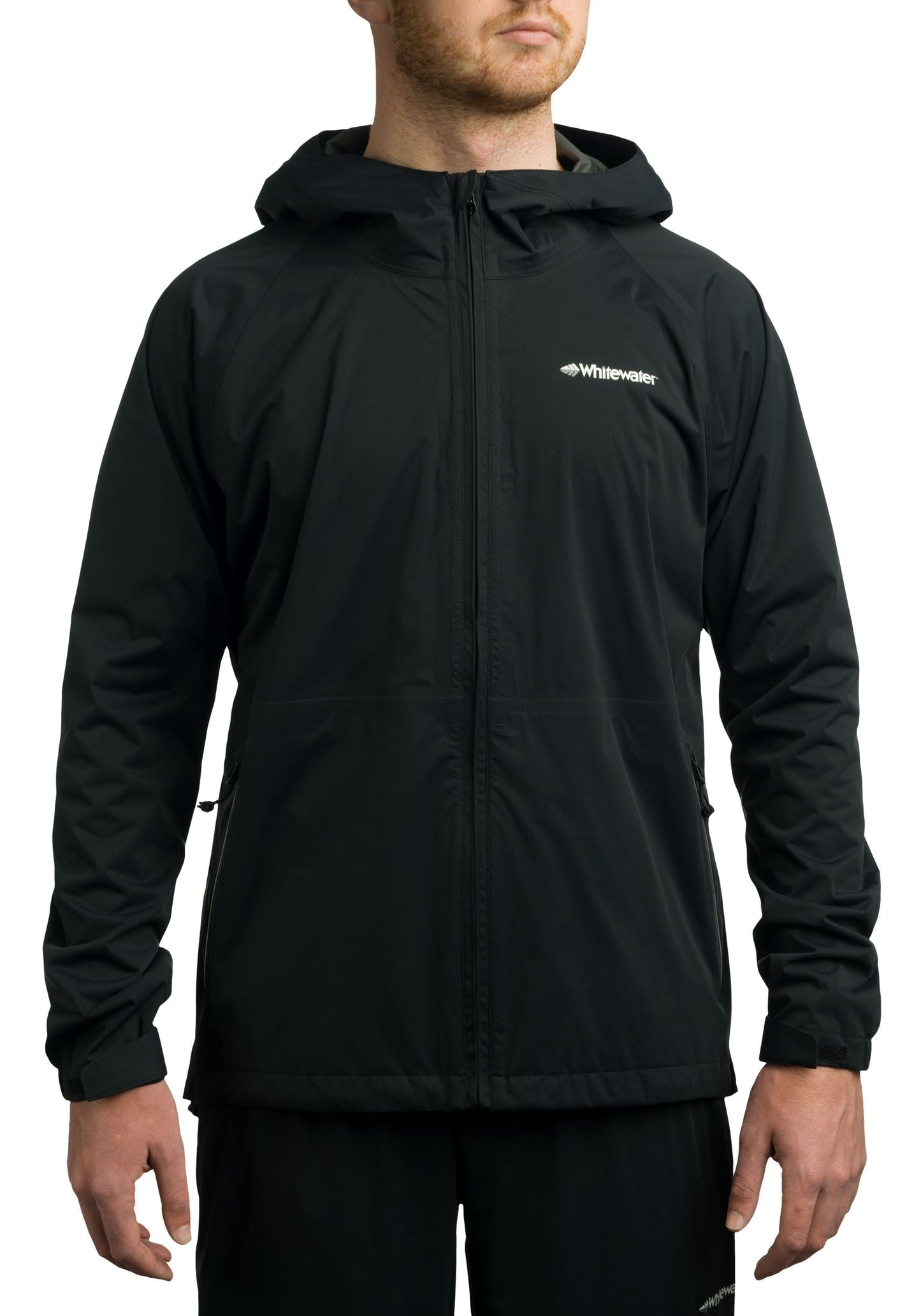 Whitewater Fishing Men¡¯s Packable Rain Jacket, Rain Gear for Men (Black, Small)