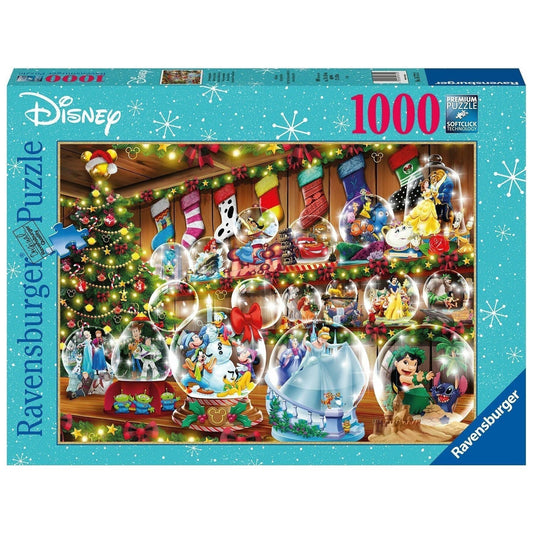 Ravensburger 1000 Piece Puzzle Disney Christmas Snow Globes
