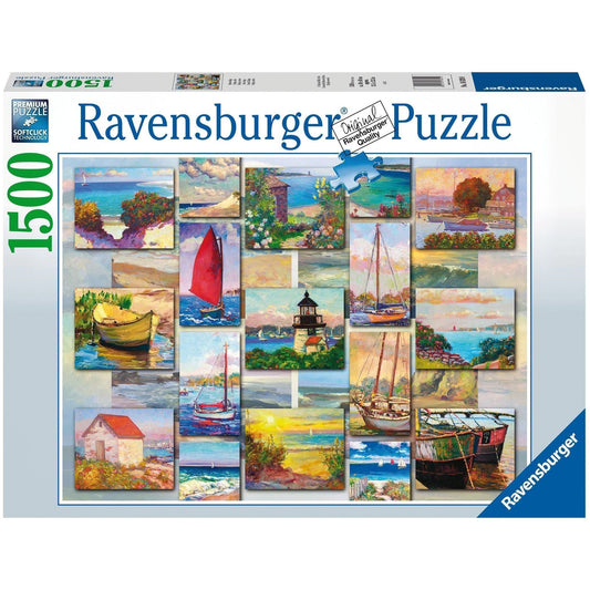 Ravensburger 1500 Piece Puzzle Coastal Collage