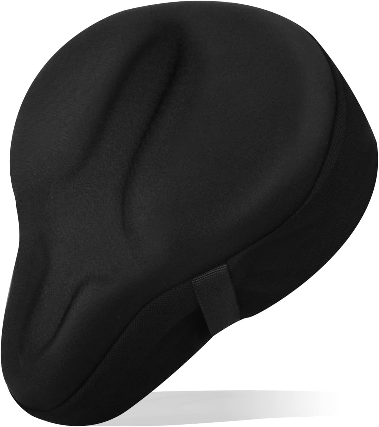 Gel Bike Seat Cushion Cover, Bike Seat Cover, Soft Bicycle Saddle, Big Size and Breathable Bicycle Saddle for 8.5''-10'' Cruiser Bicycle and Stationary Exercise Bikes Indoor Outdoor Cycling