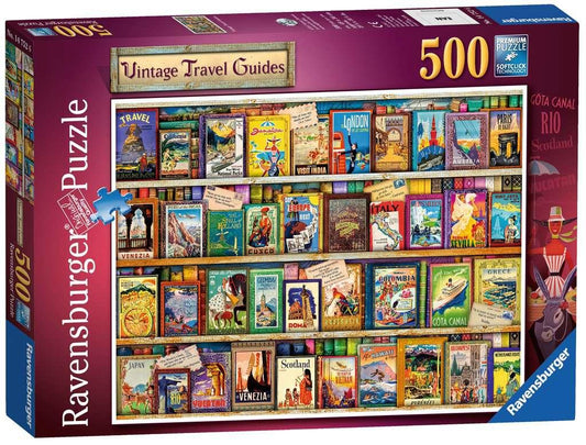 Ravensburger 14752 Vintage Travel Guides 500 pieces