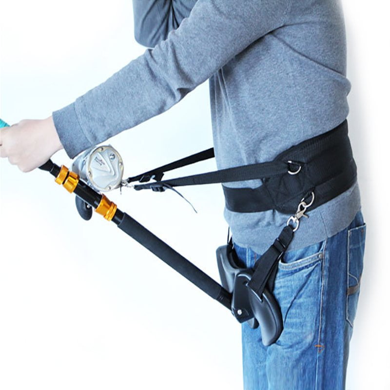 Offshore Fishing Fly Belt Fighting Rod Holder Belt Harness Vest Belt Waistbands