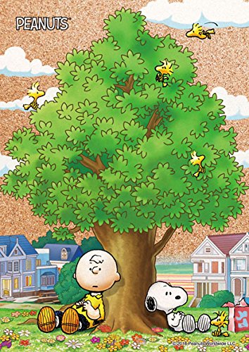 Beverly Jigsaw Puzzle 88-032 Cork Peanuts Snoopy With My Friends (88 L-Pieces) Snoopy Puzzle