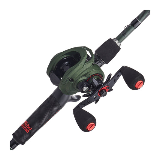 Abu Garcia 7' Zata Baitcast Combo LP, Right Reel Hand Position