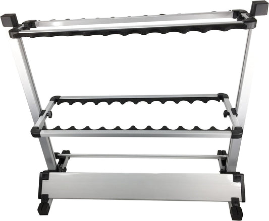 Aluminum Alloy Fishing Rod Vertical Portable Holder 24 Rack Boat Garage Home