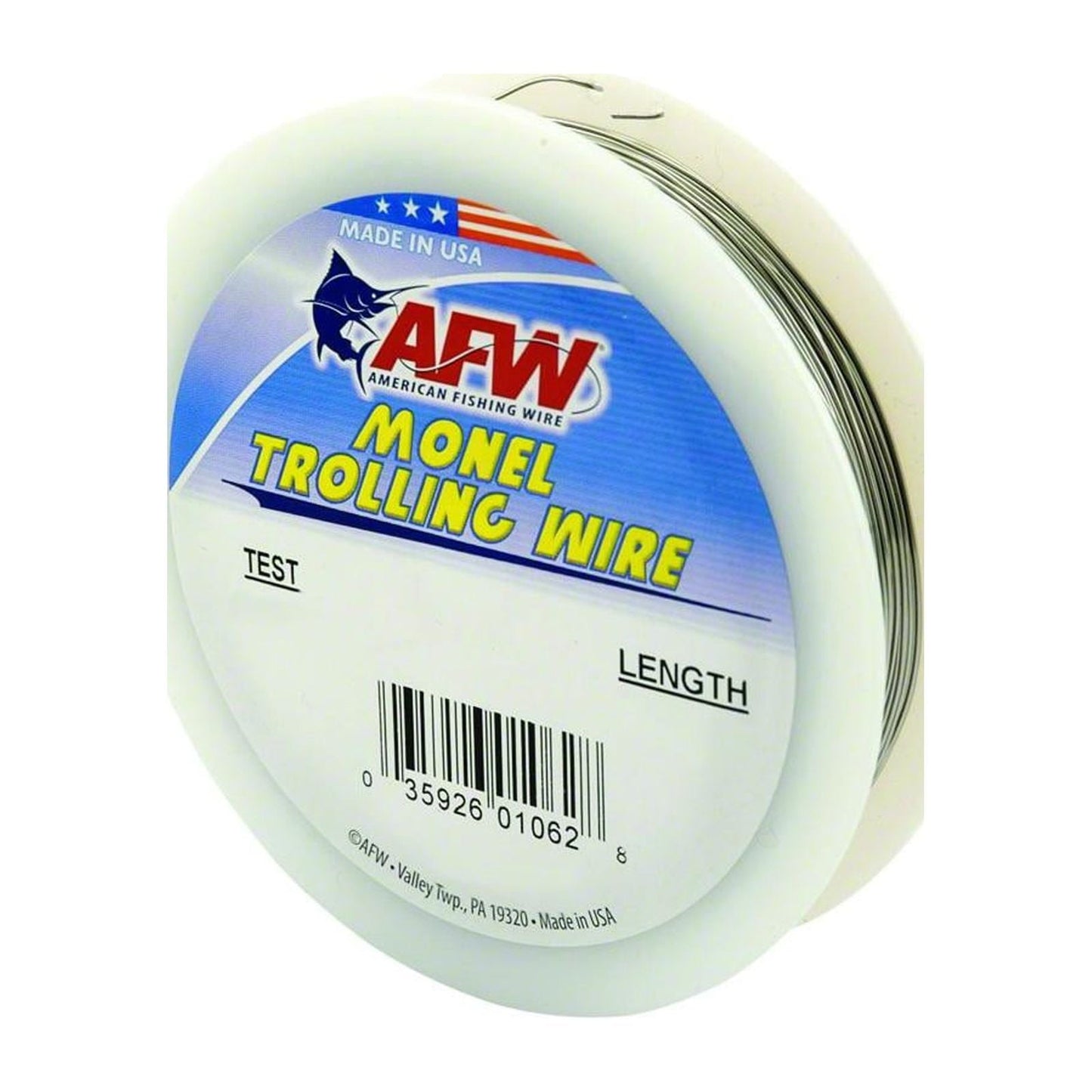 American Fishing Wire Monel Trolling Wire Nickel-Copper Alloy 40lb 300'